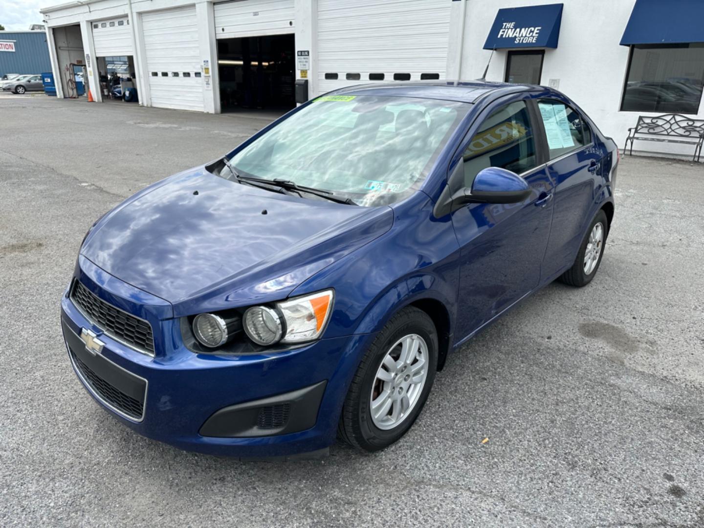 2013 BLUE Chevrolet Sonic LT Auto Sedan (1G1JC5SG7D4) with an 1.8L L4 DOHC 24V engine, 6-Speed Automatic transmission, located at 1254 Manheim Pike, Lancaster, PA, 17601, (717) 393-9133, 40.062870, -76.323273 - Photo#0